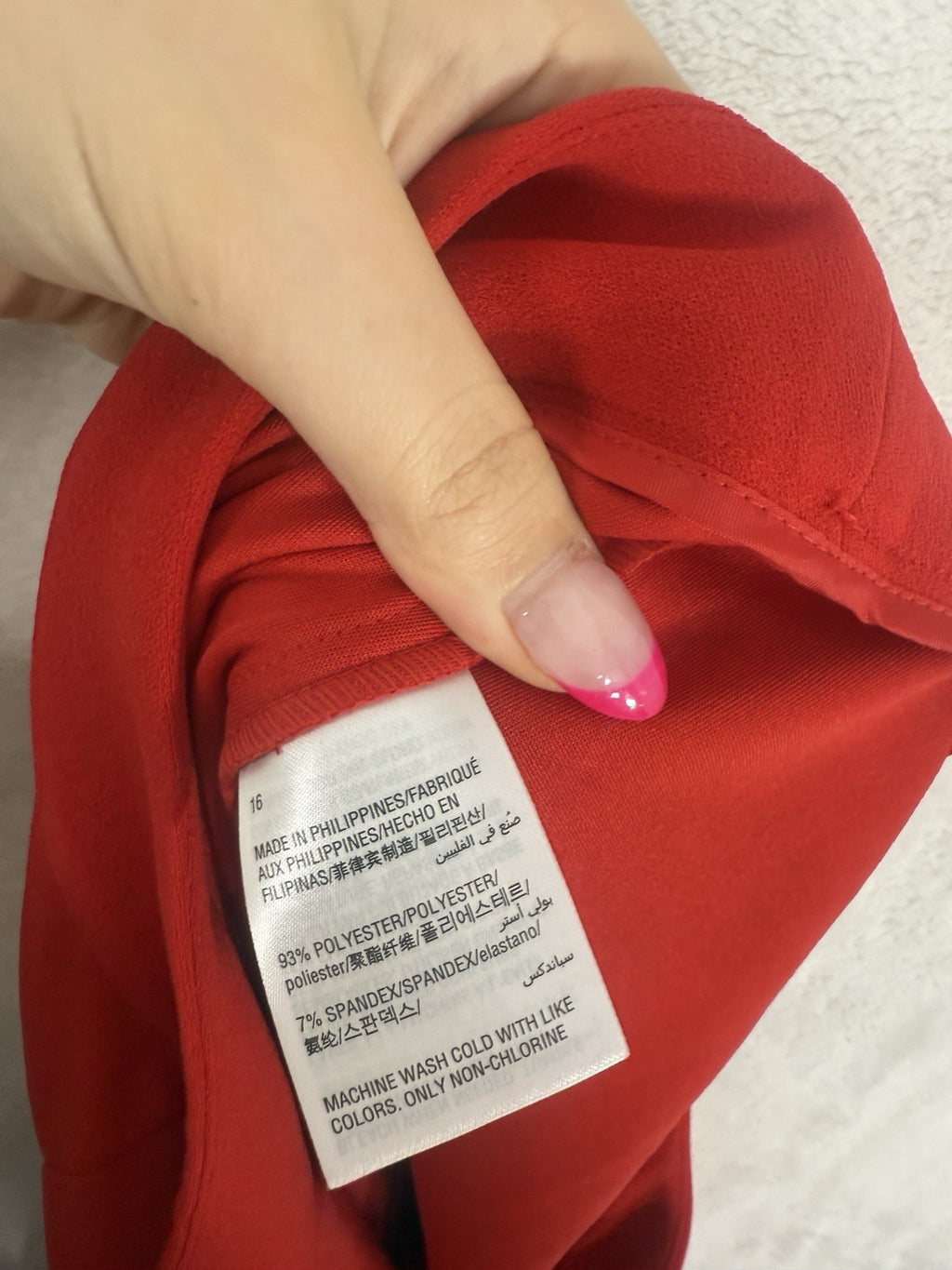 Inc Size 16 Flare Leg Pants Red Womens International Concepts High Low Split