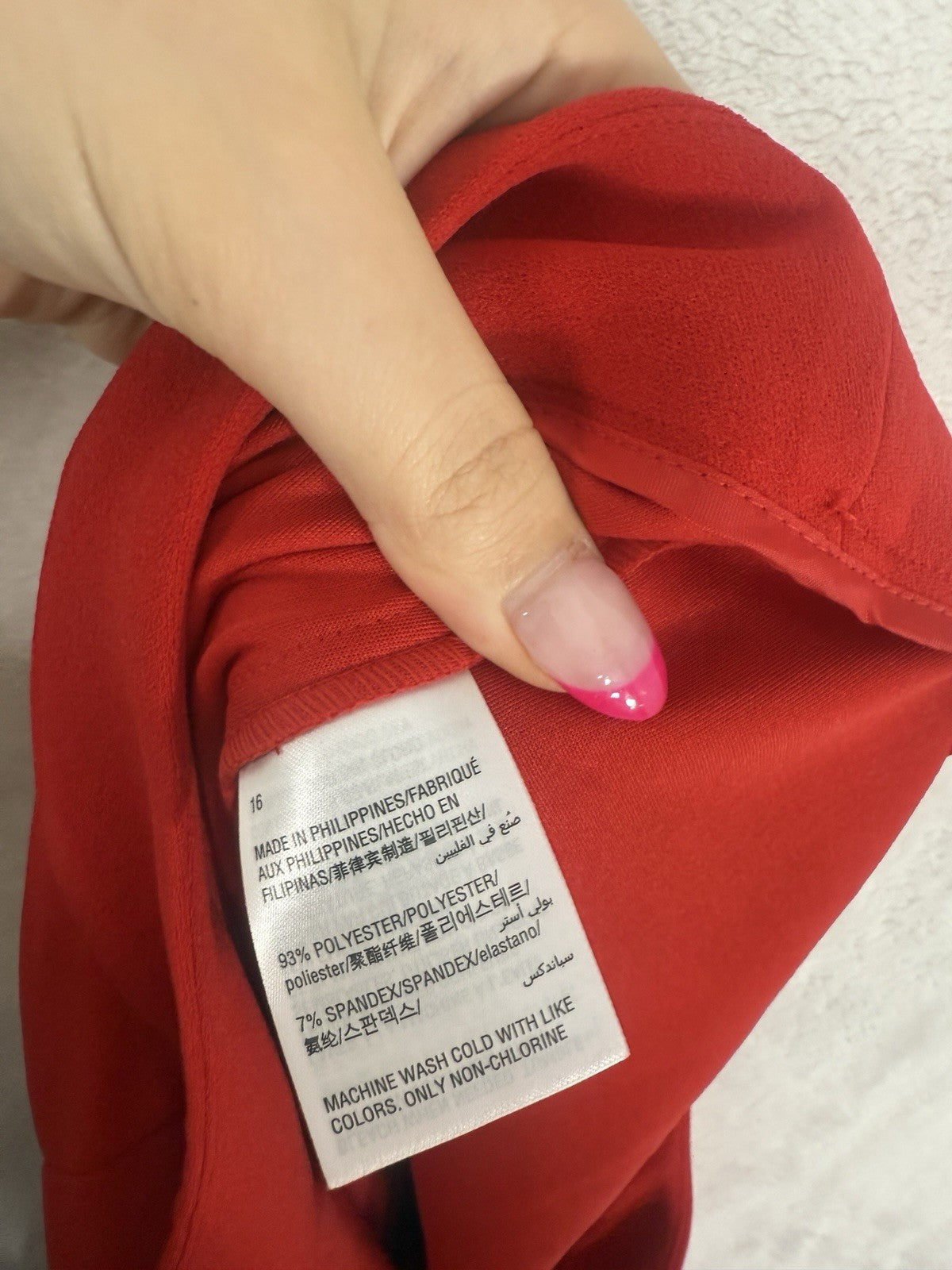 Inc Size 16 Flare Leg Pants Red Womens International Concepts High Low Split