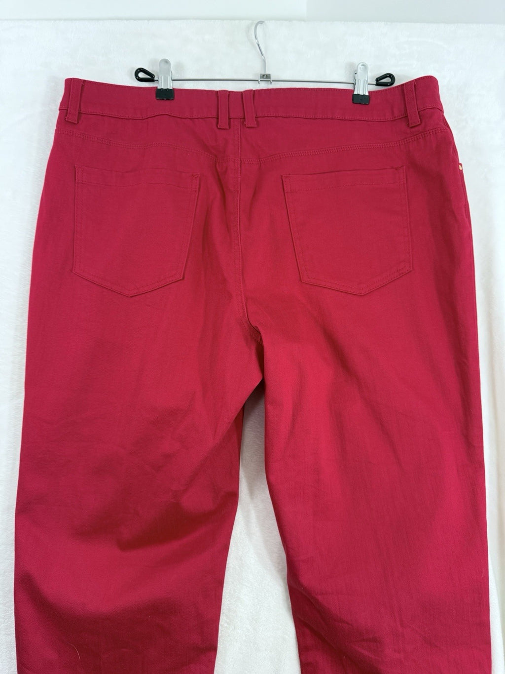 Chicos Platinum Jeans Size 3 Red Skimmer Womens 16