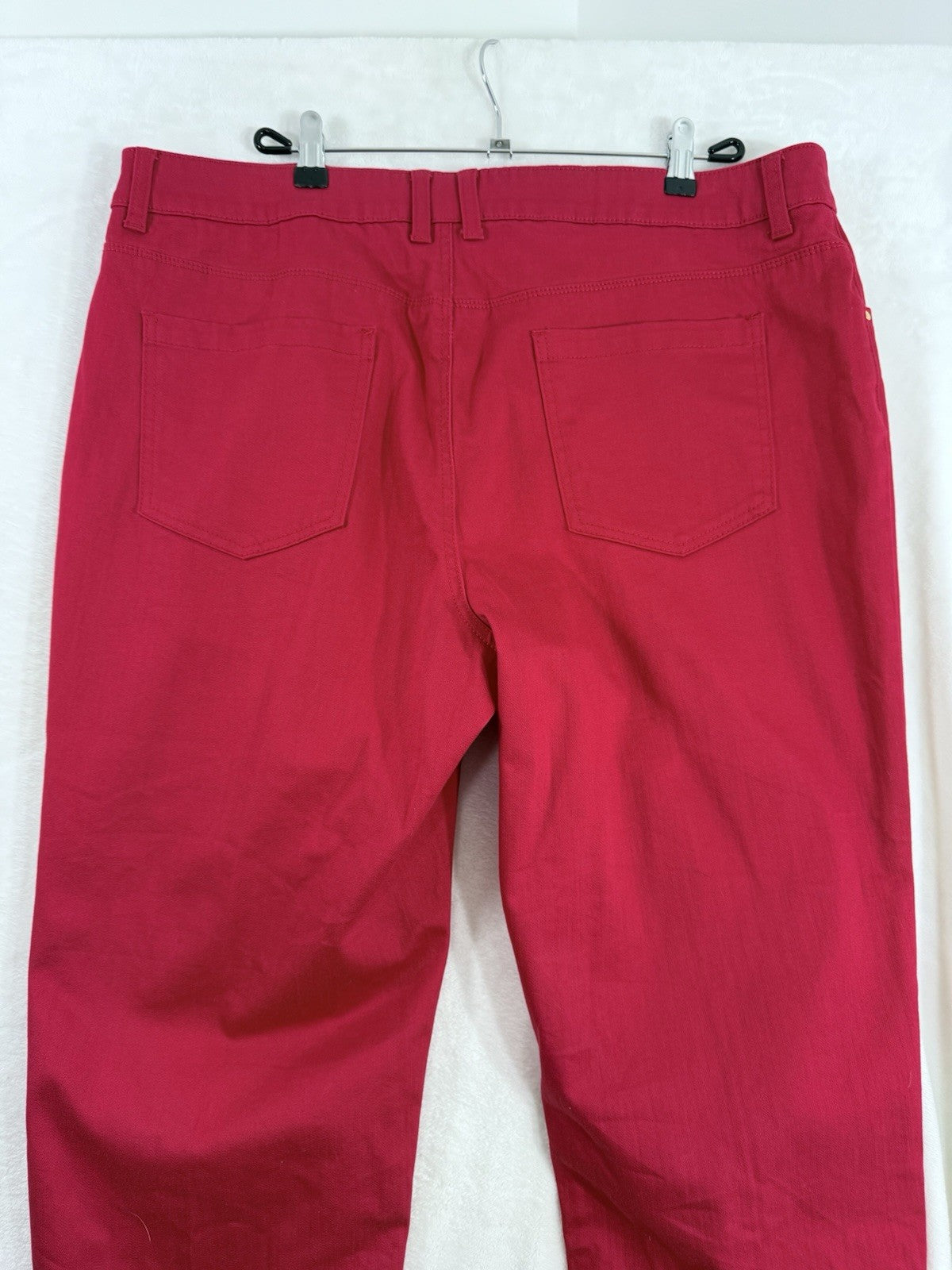 Chicos Platinum Jeans Size 3 Red Skimmer Womens 16