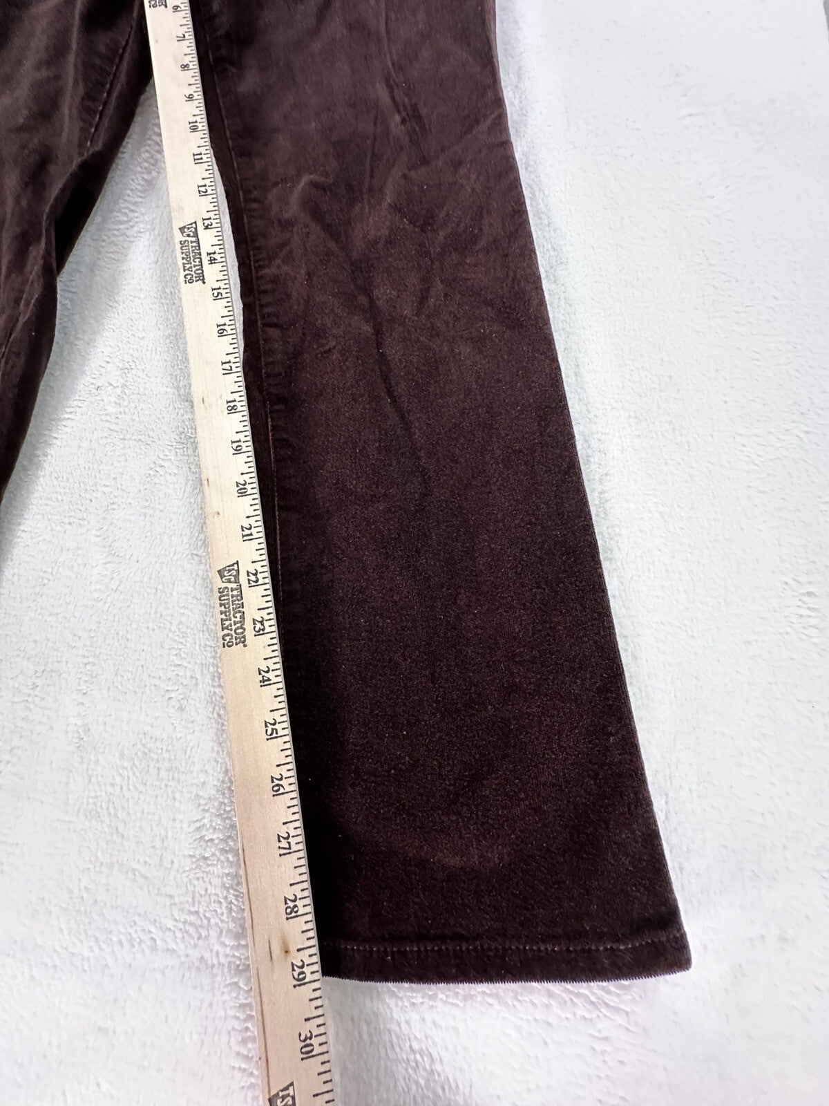 Chaps Ralph Lauren Size 6 Corduroy Pants Brown 5 Pocket Straight Leg Womens