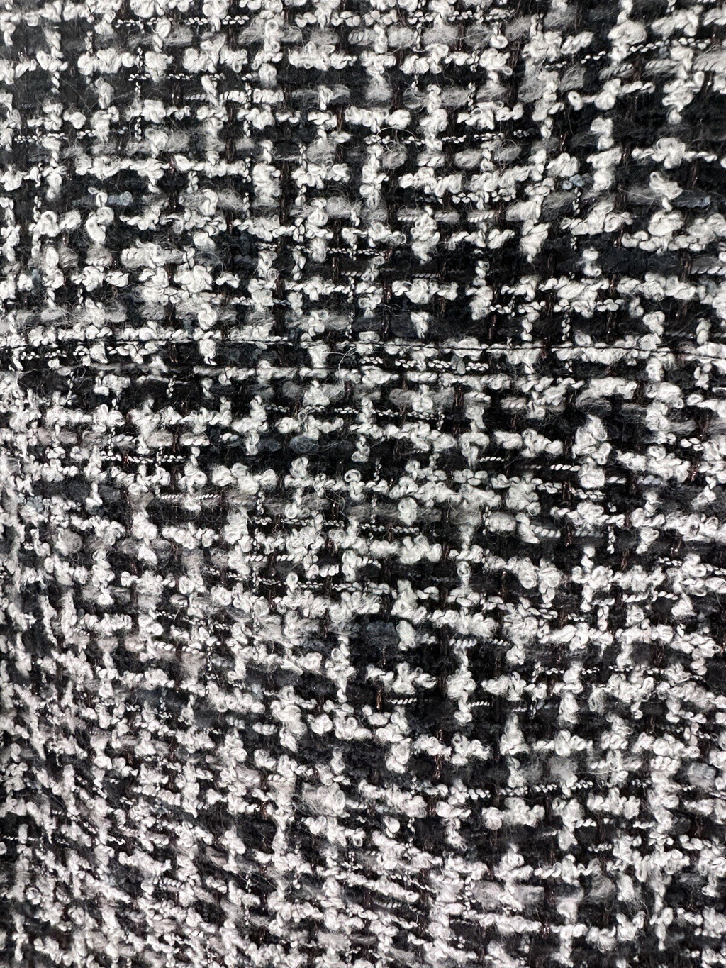 Coldwater Creek Mohair Wool Blend Moto Jacket 8 Black Gray Tweed Blazer Womens