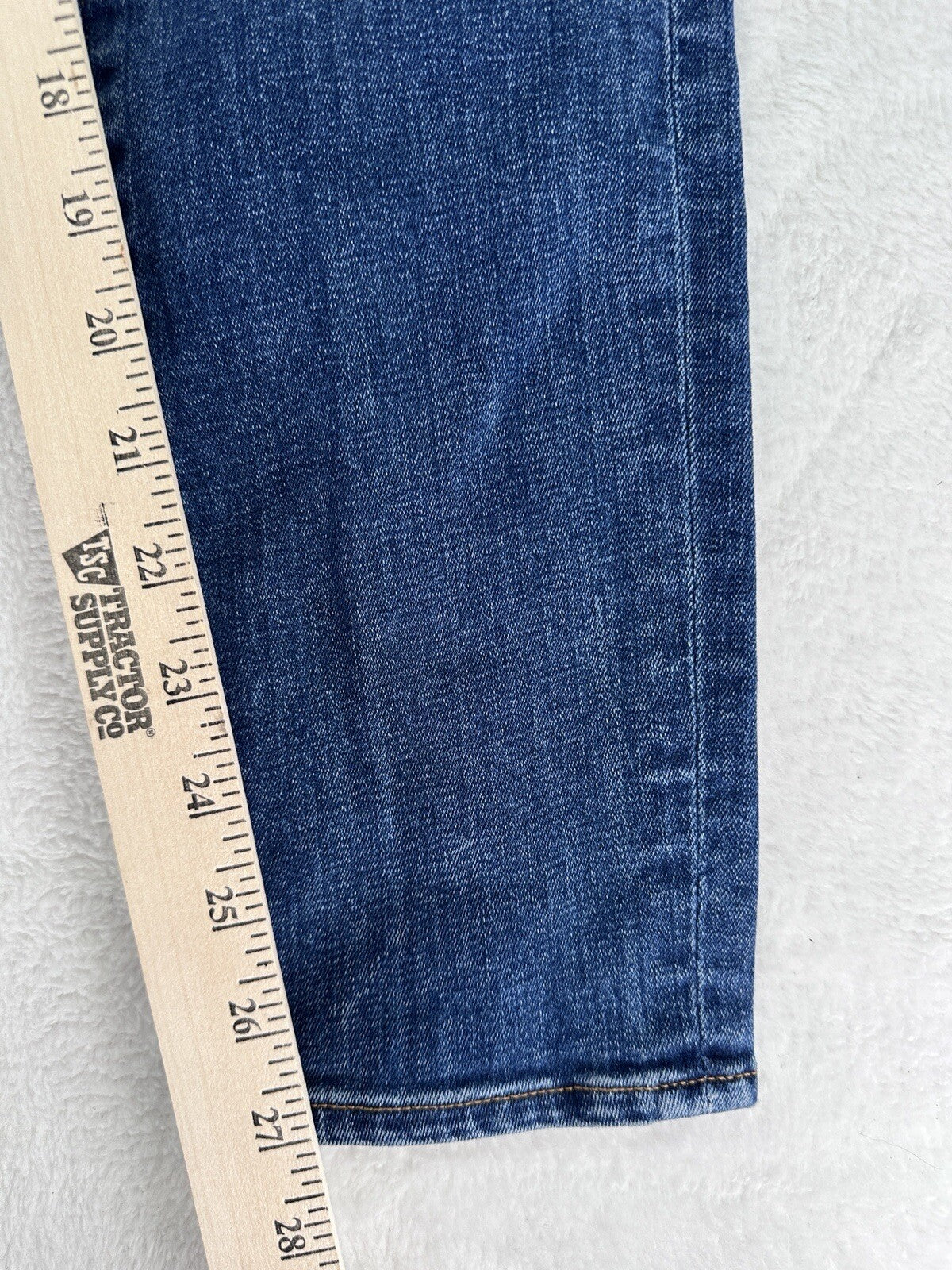 J Crew Jeans 26/ 28 Stretch Skinny Ankle Womens Medium Blue Denim 27” Inseam