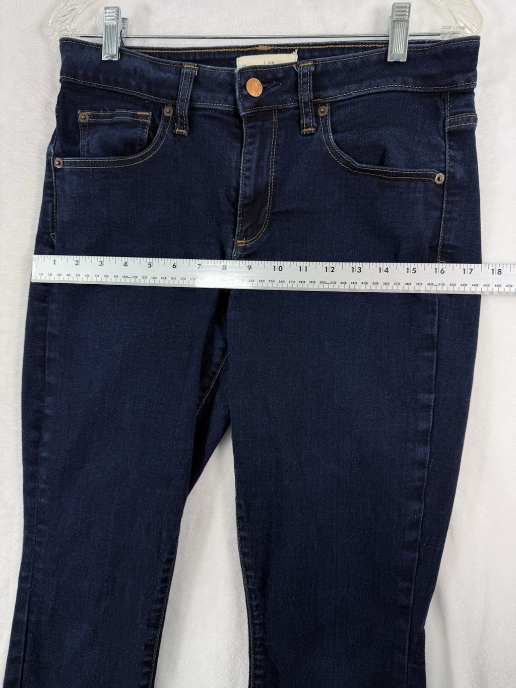 Gap Jeans Womens 31 1969 Curvy True Skinny Dark Blue 31R