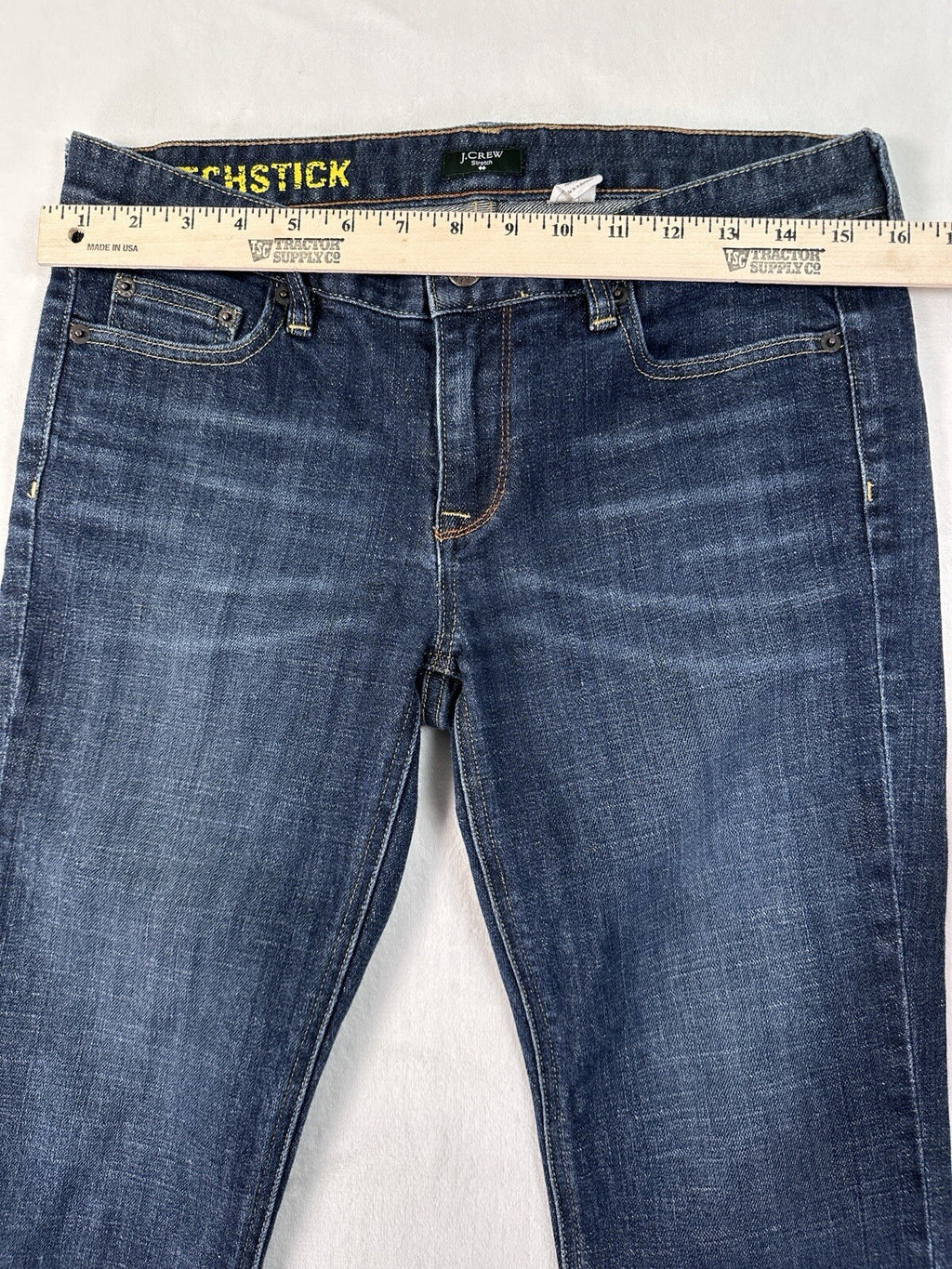 J Crew Cropped Jeans 28 Matchstick Dark Blue