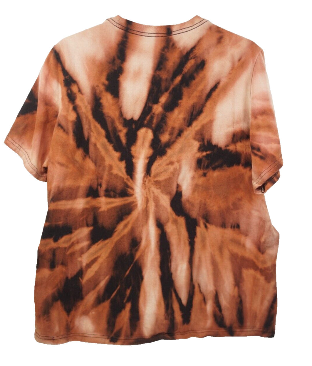 Custom Adidas Logo Short Sleeve T-Shirt Black Tie-Dye Men's Size XL Upcycled