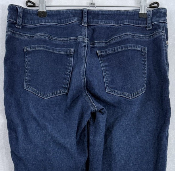 Chicos Platinum Jeans Size 1 Denim Blue US 8 Womens