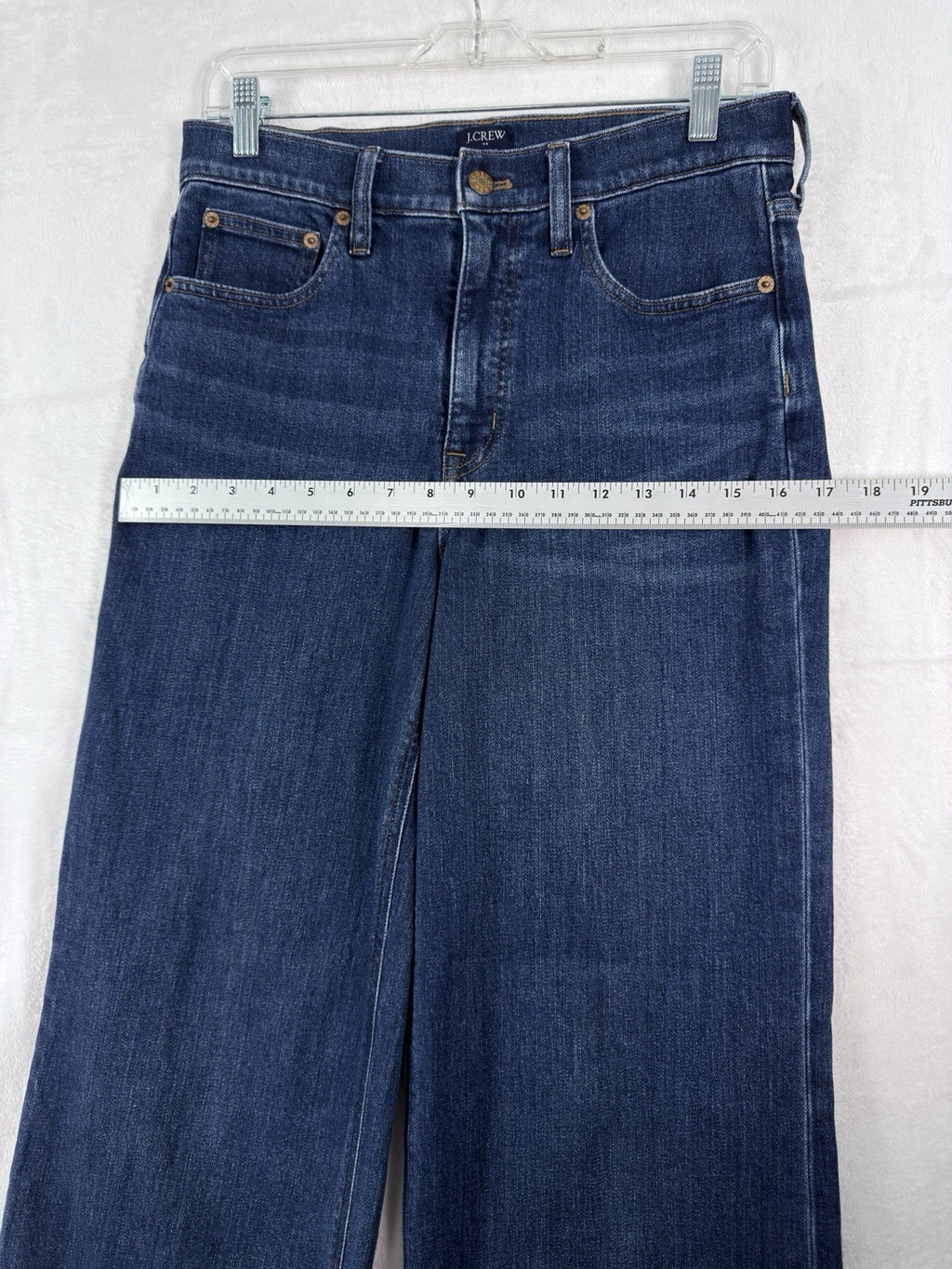 J Crew Classic Wide Leg Jeans 27 Womens Blue Denim