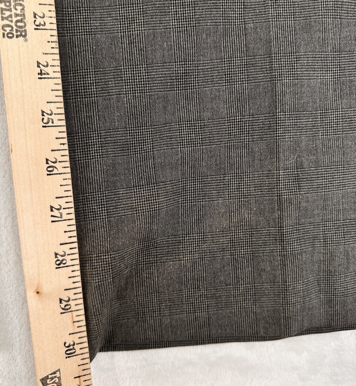 Express Editor Size 4 Dress Pants Gray Windowpane Plaid Big Button Womens