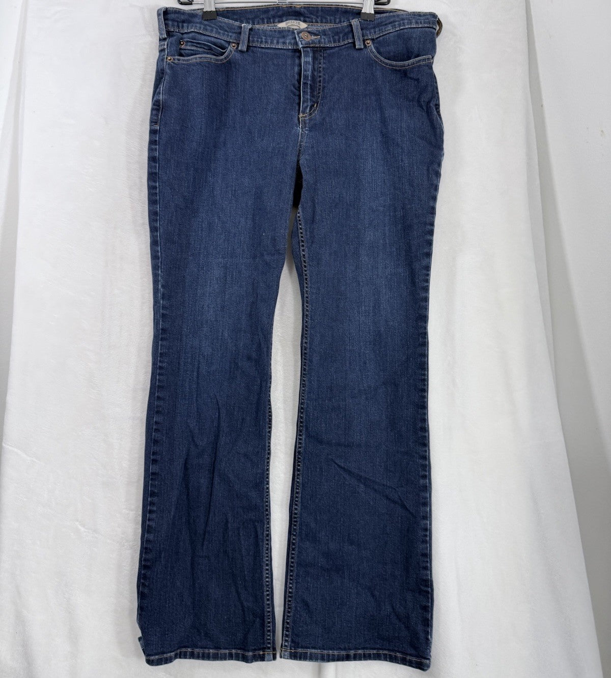 Duluth Trading Jeans Womens 14 X 31 Daily Denim Bootcut Jeans Dark Blue