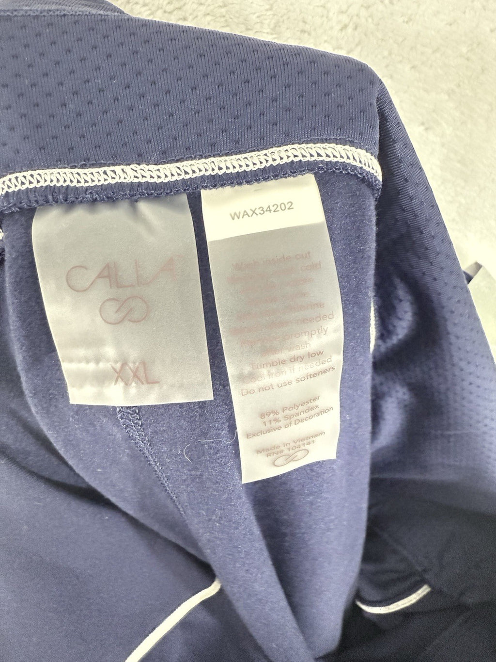 Calia By Carrie Underwood Leggings XXL 1X Blue Thermal Tipped Dash Blue Womens
