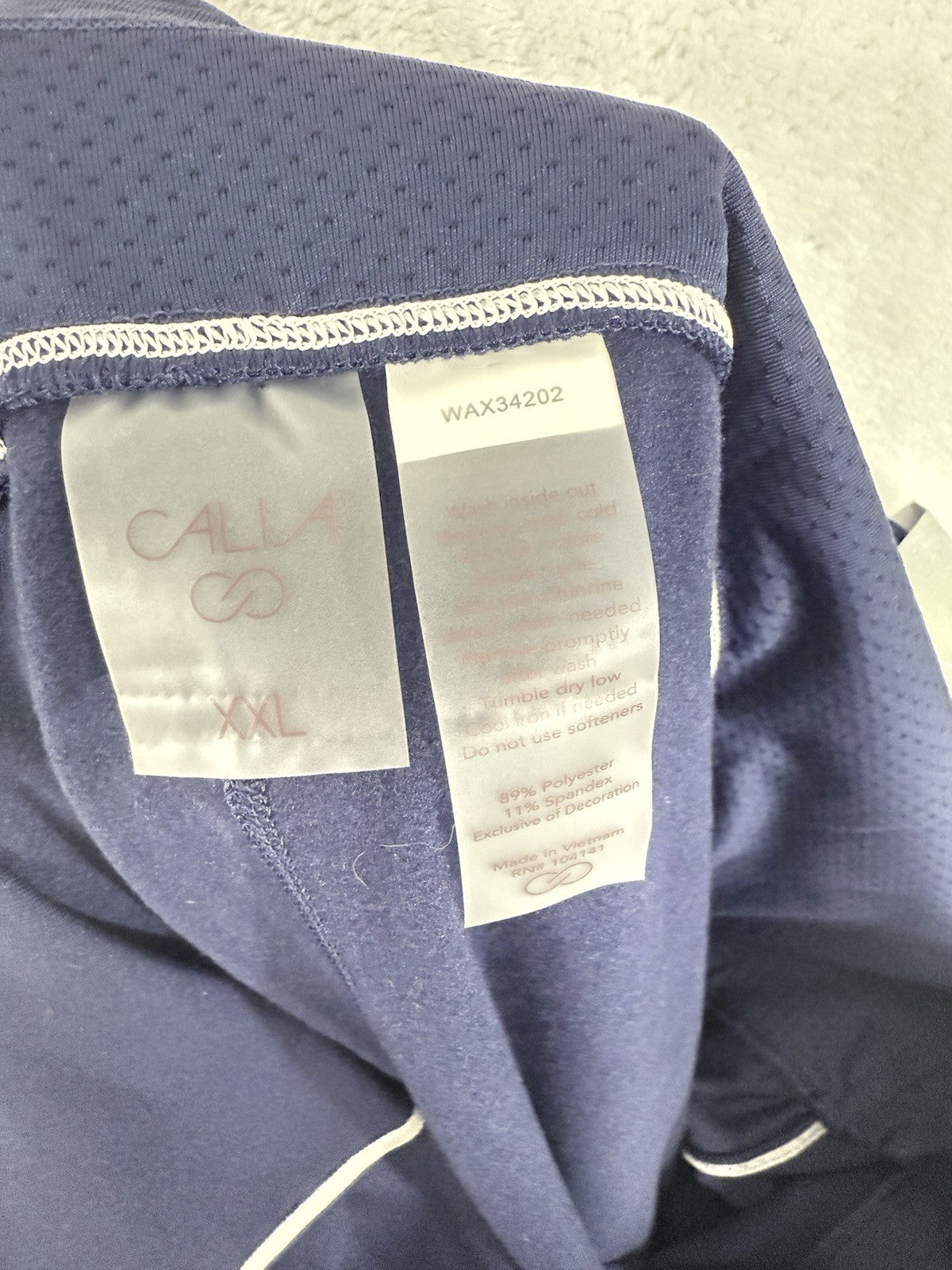 Calia By Carrie Underwood Leggings XXL 1X Blue Thermal Tipped Dash Blue Womens