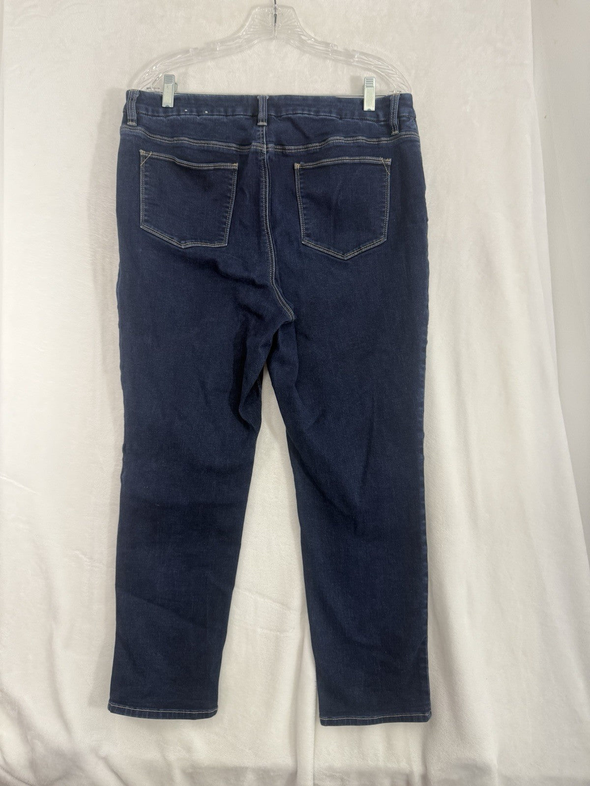Chicos Size 2 US 12 Jeans Womens Denim Dark Blue