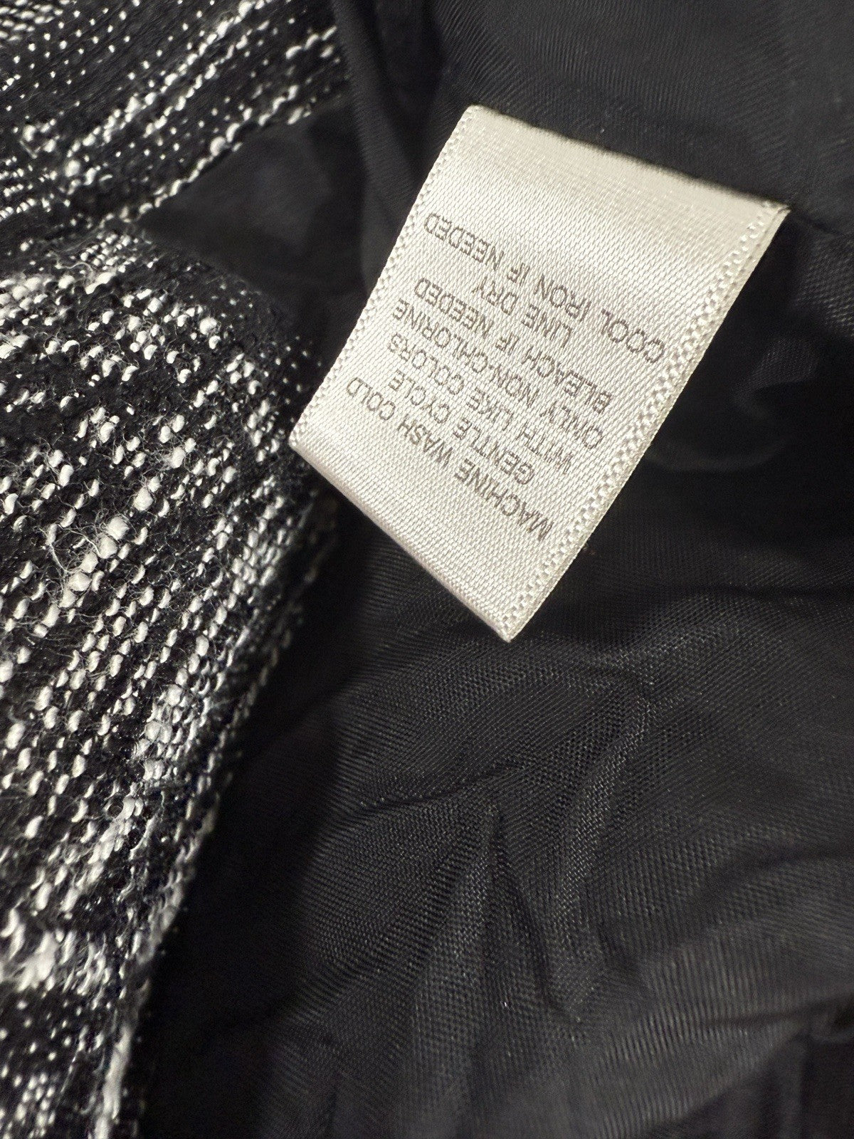 Christopher Banks Large Jacket Black White Blazer Abstract Print Womens