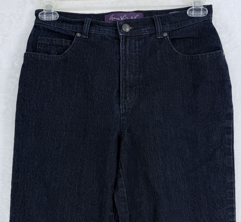 Gloria Vanderbilt Amanda Jeans 6 Average Dark Blue Womens