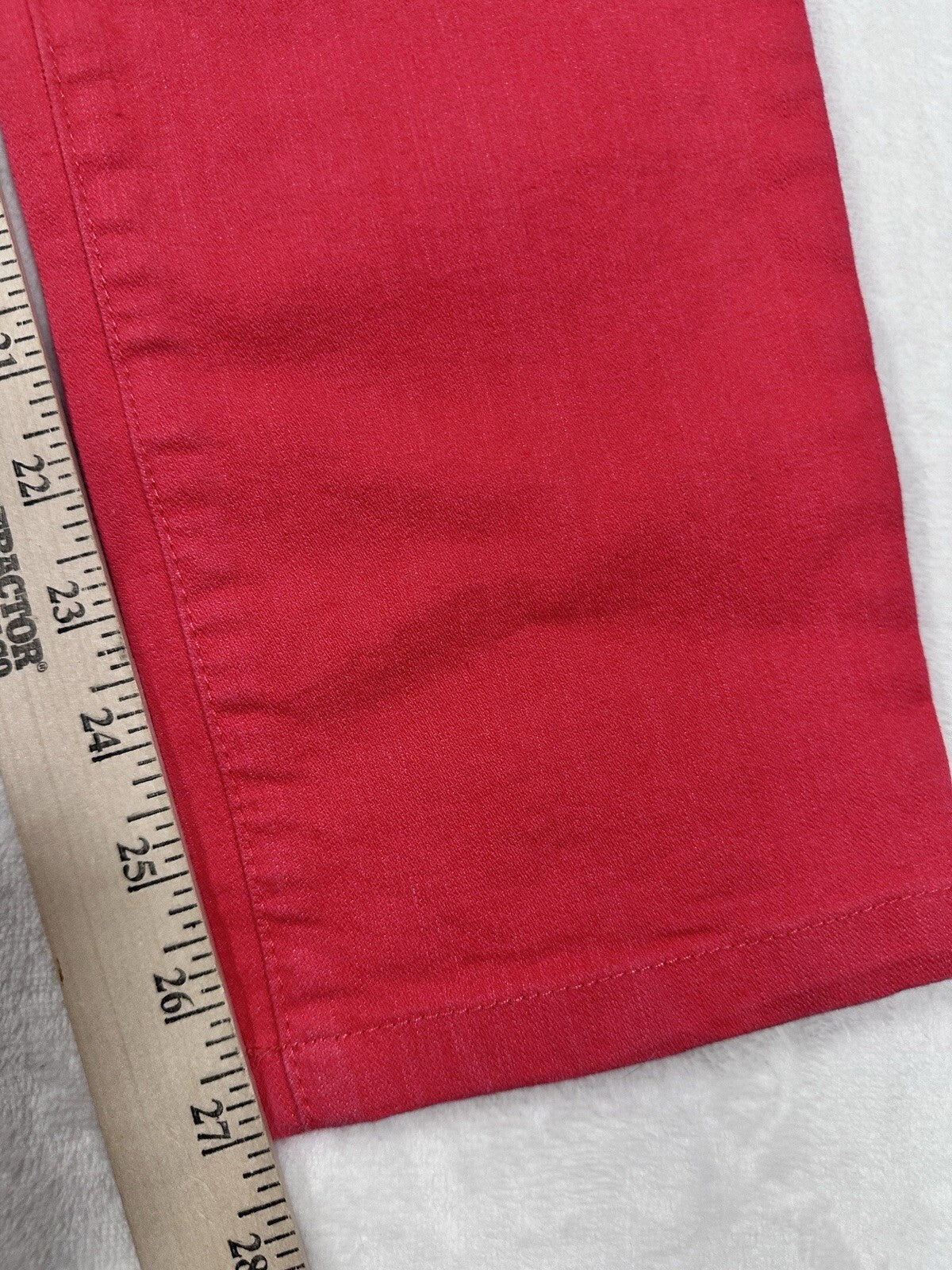 Christopher And Banks Signature Slimming Jeans Size 6 Coral Pink Skinny Denim