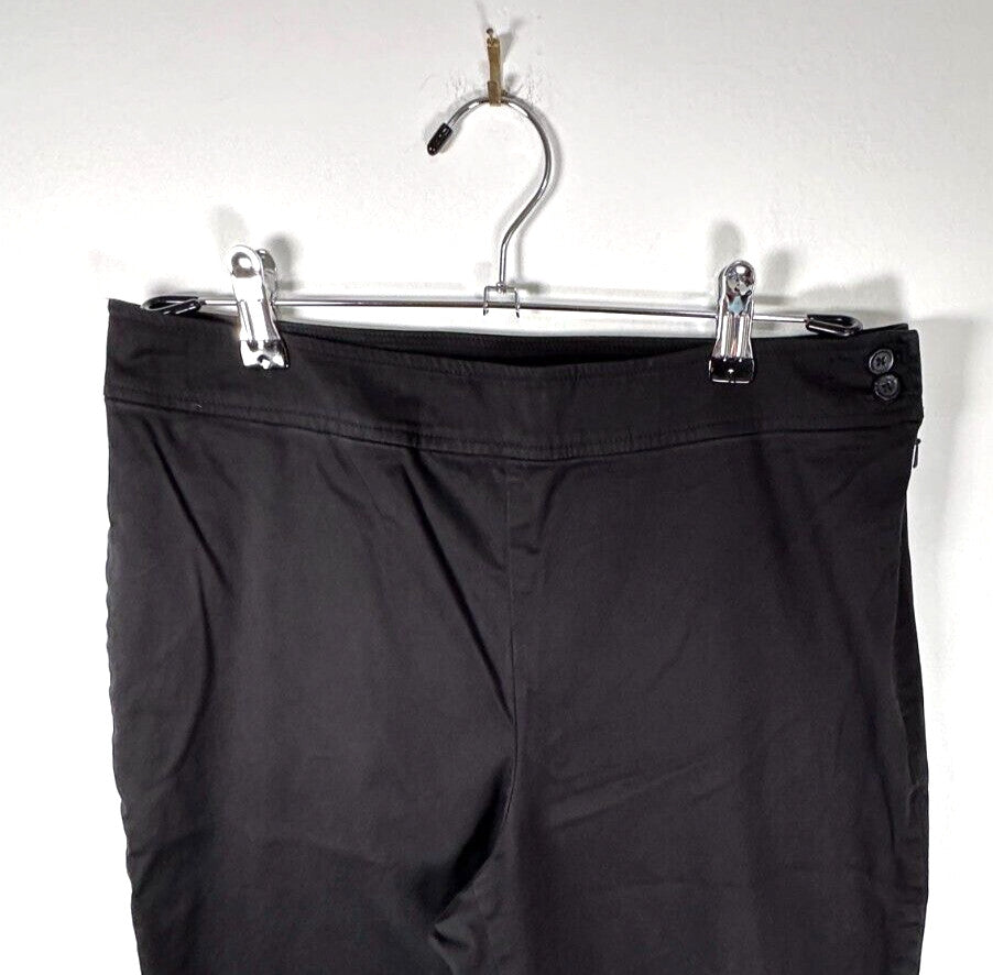Coldwater Creek 8 Pants Black Cotton Spandex Blend Womens Work Dress