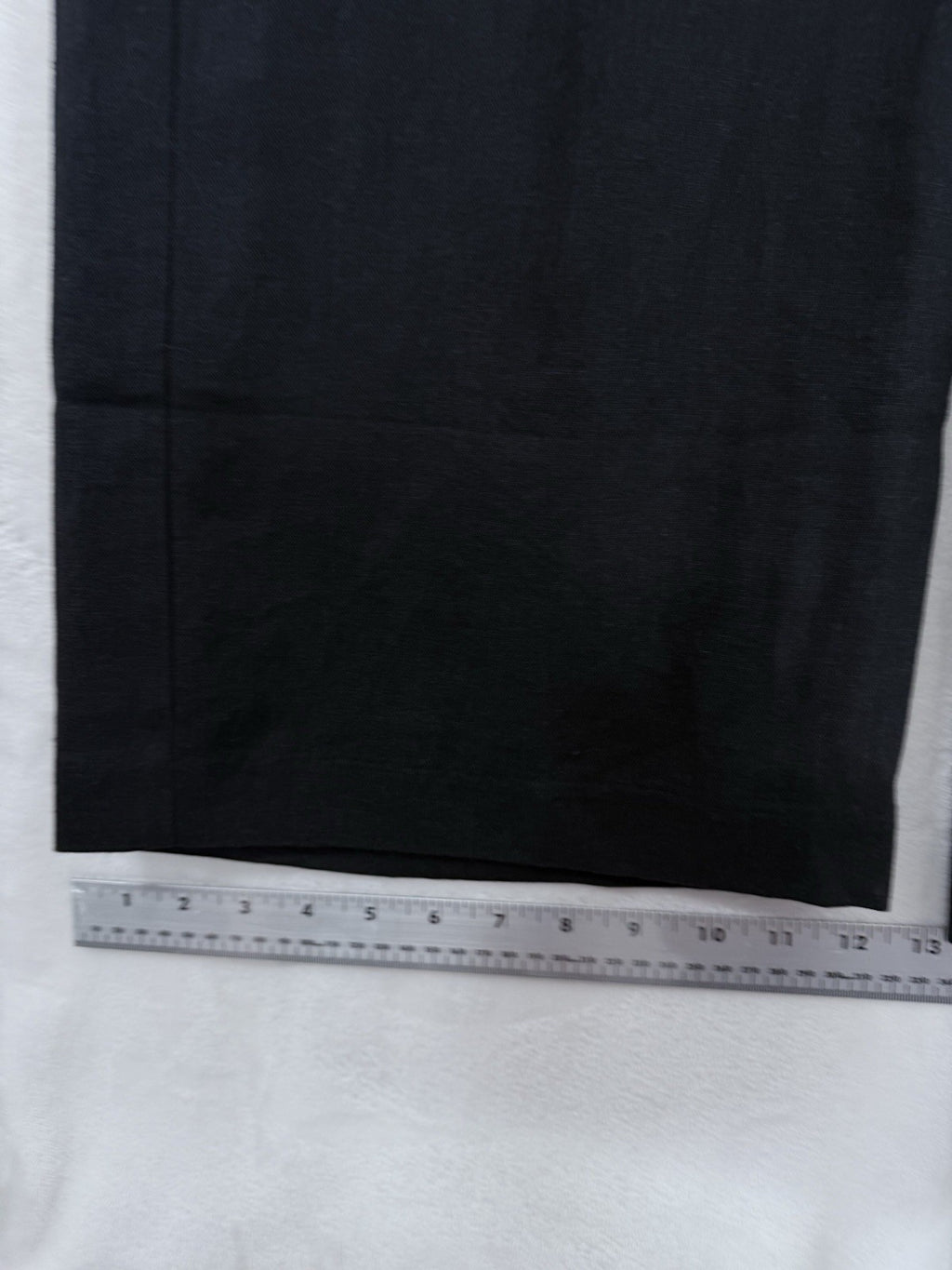 Chadwick’s Of Boston Size 10 Black Linen Blend Wide Leg Crop Pants Womens Lined