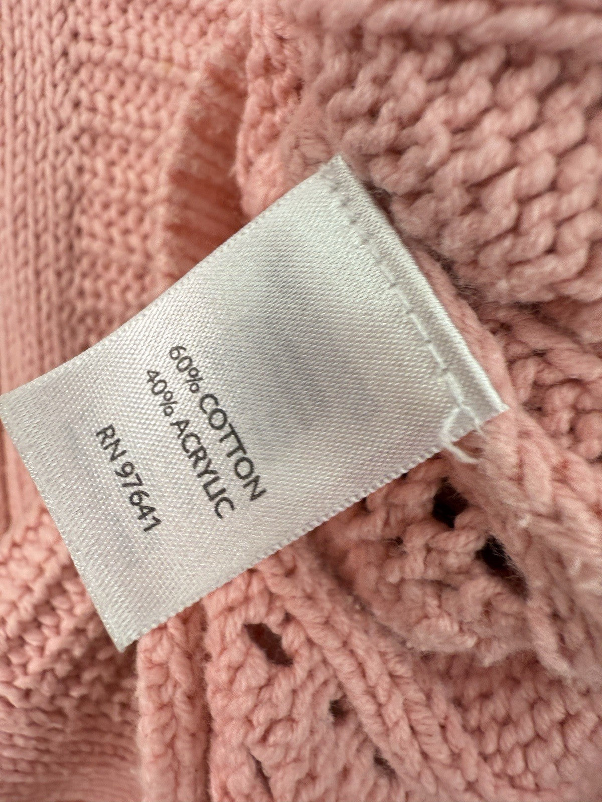 J Jill XS Cardigan Sweater Pink Shawl Collar Button Long Sleeve Tops Womens
