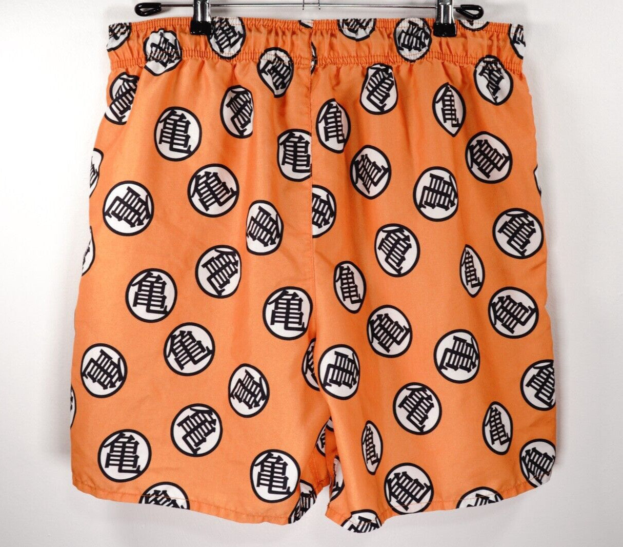 Dragon Ball Z Shorts Orange Board Shorts Swim Trunks Mens Size L Large