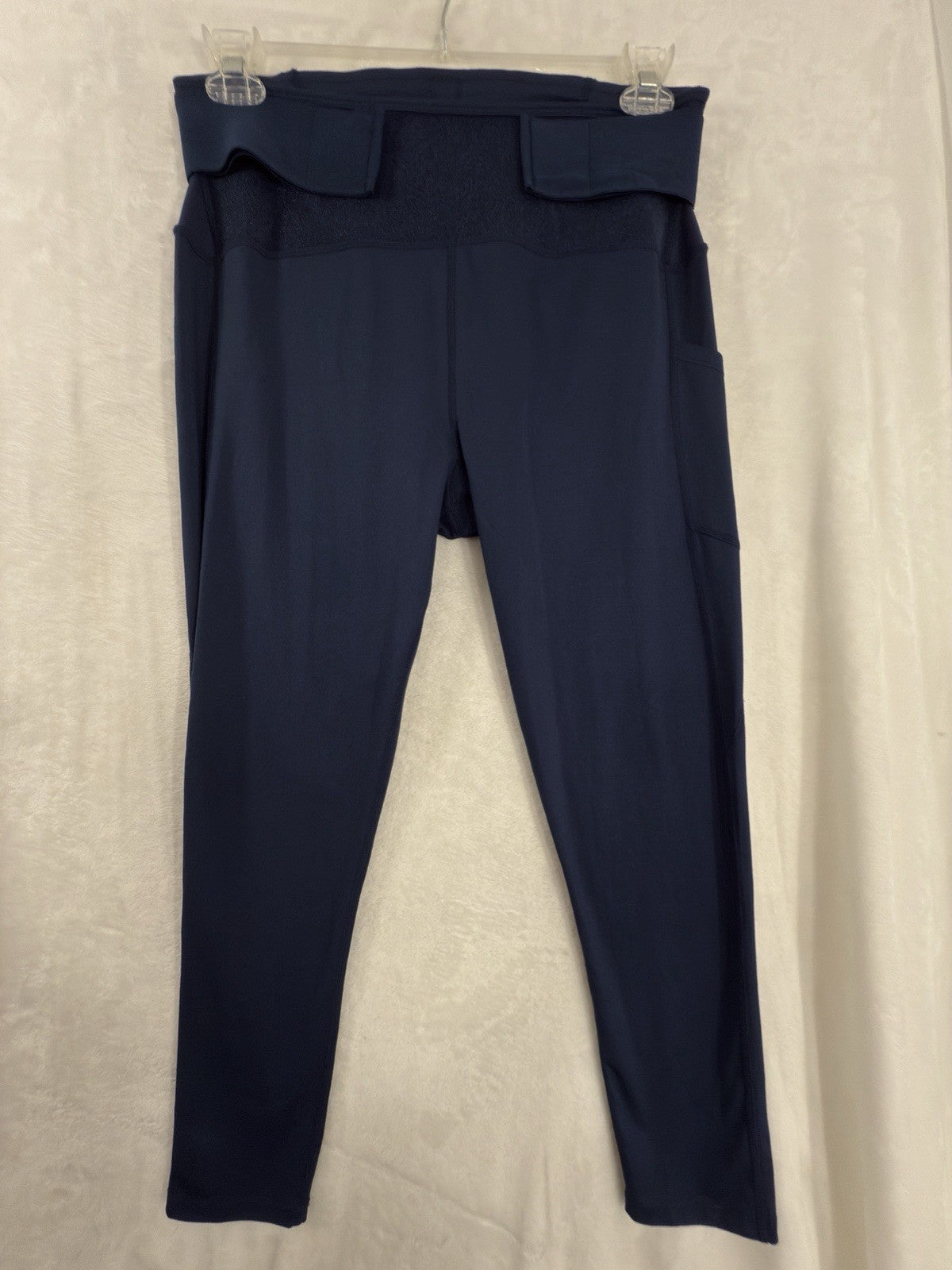 Copper Life Capri Leggings XL Navy Blue Copper Zinc Infused Pants Womens