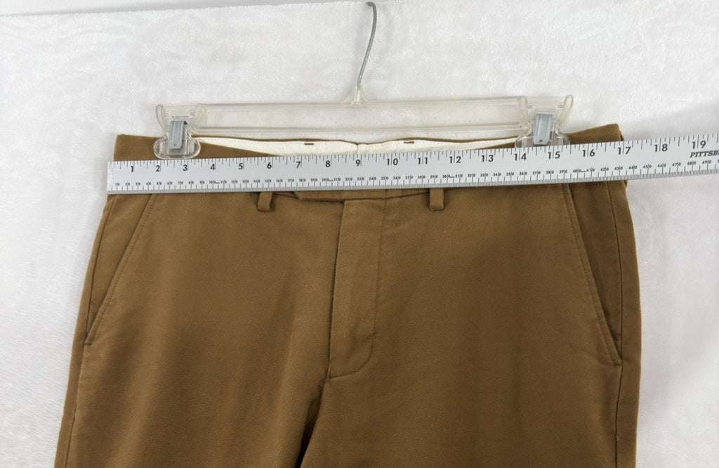 J Crew Bowery Slim Pants 32x30 Brown 100% Cotton Trousers Mens