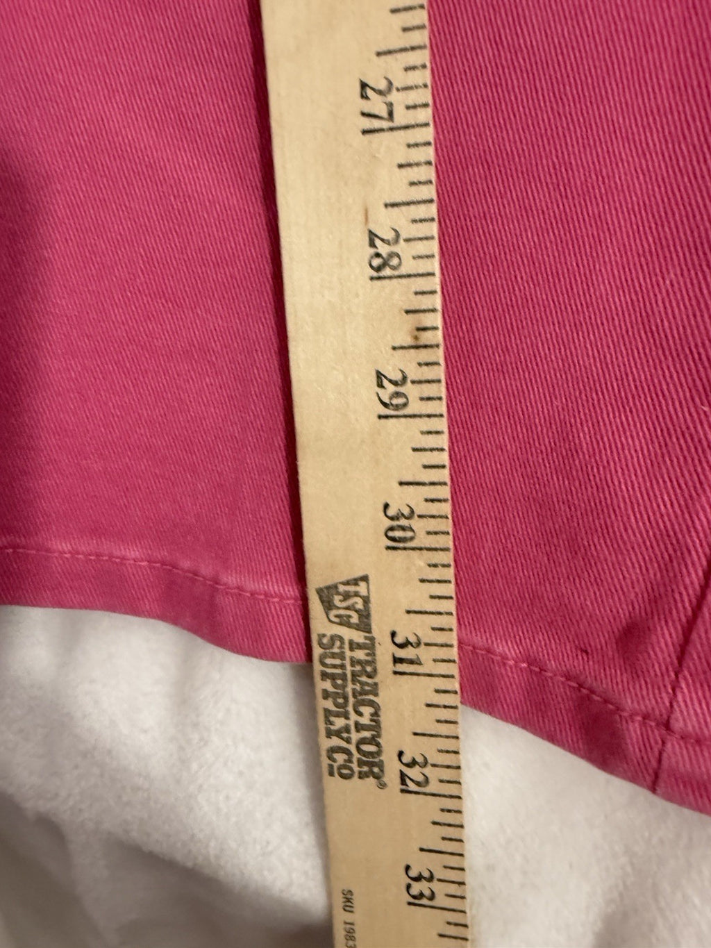 Charter Club 16 Jeans Lexington Straight Leg Pink Denim Womens