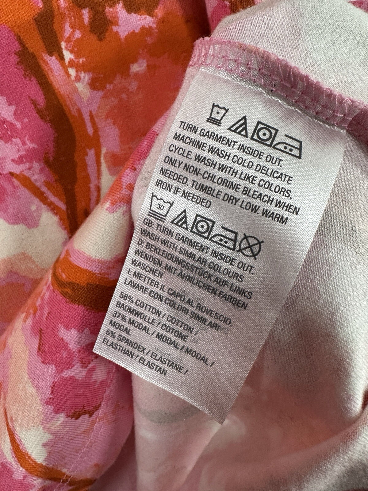 Isaac Mizrahi Live Dress XXS Modal Cotton Knit Pink Swing A Line Short Sleeve