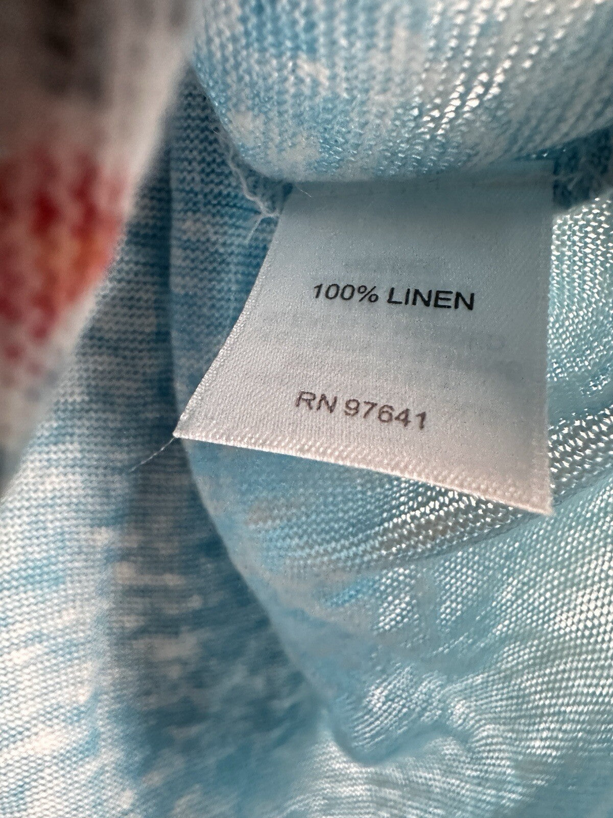 J Jill Love Linen Top XS 100% Linen Blue Paisley Print Sleeveless Womens