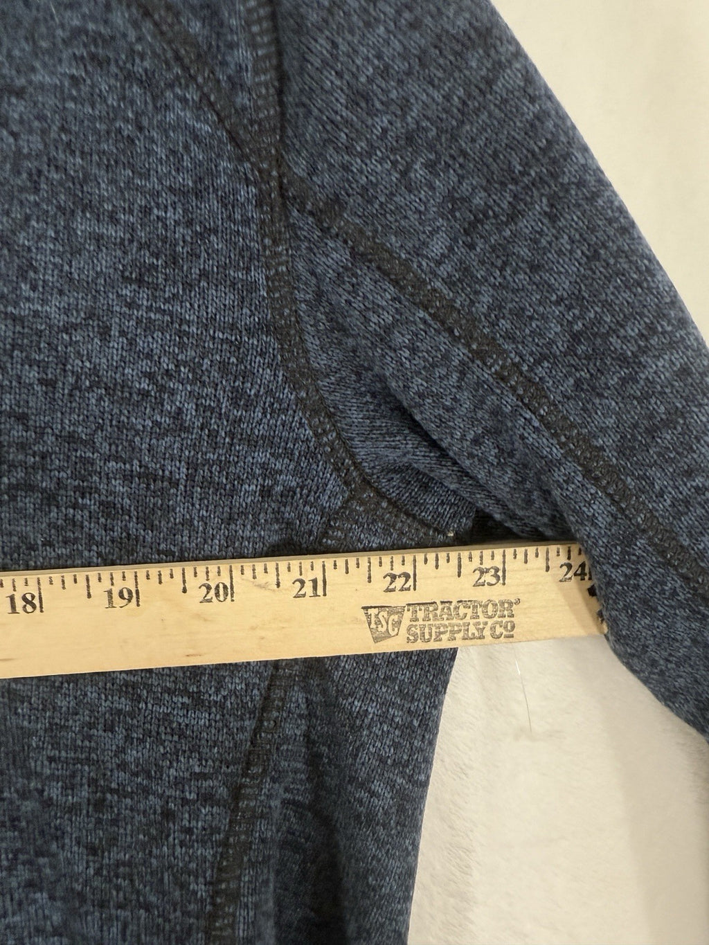 Eddie Bauer 1/4 Zip Radiator Fleece Mens Large Blue Sweater Knit