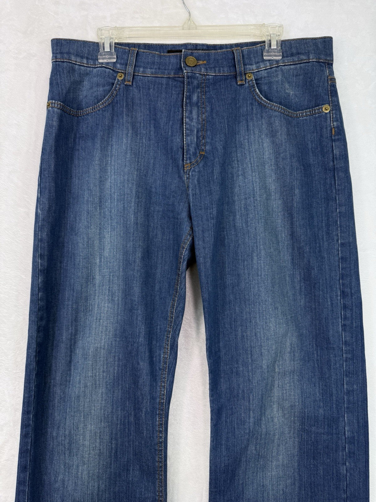 Escada Sport Jeans 42 Womens Blue Denim Straight Leg Made Italy