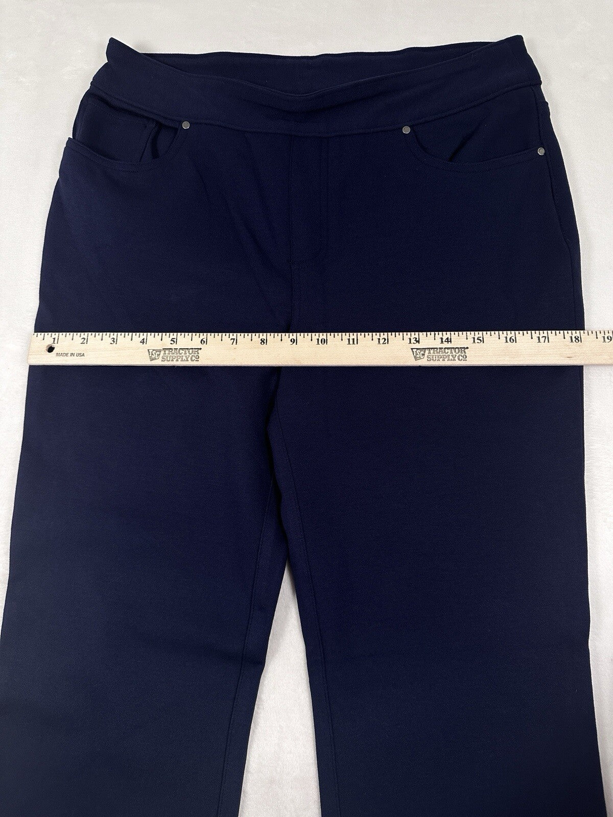 Chicos 5 Pocket Ponte Pants Size 0 US 4 Navy Blue Womens