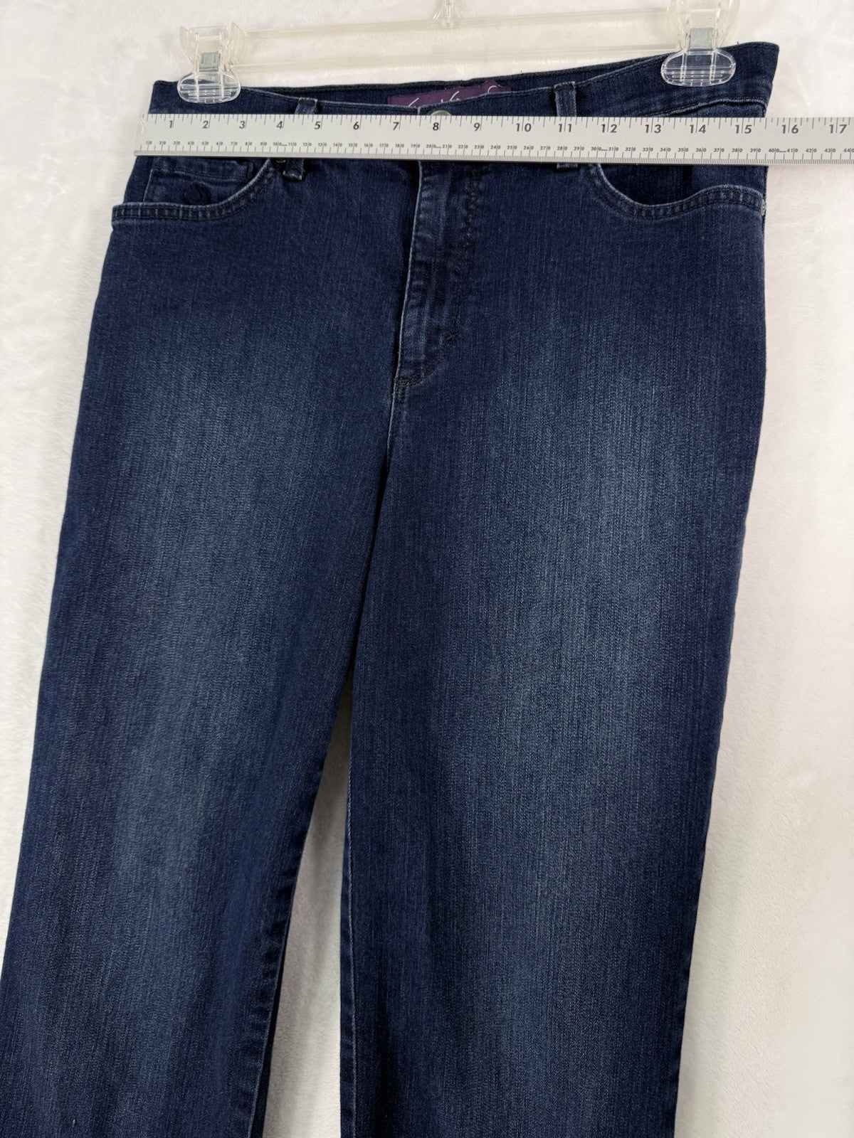 Gloria Vanderbilt Amanda Jeans 10 Average Dark Blue Womens