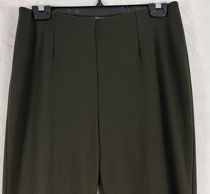 Coldwater Creek Ponte Perfect Holly Trousers Small Petite Green Pull On Pants