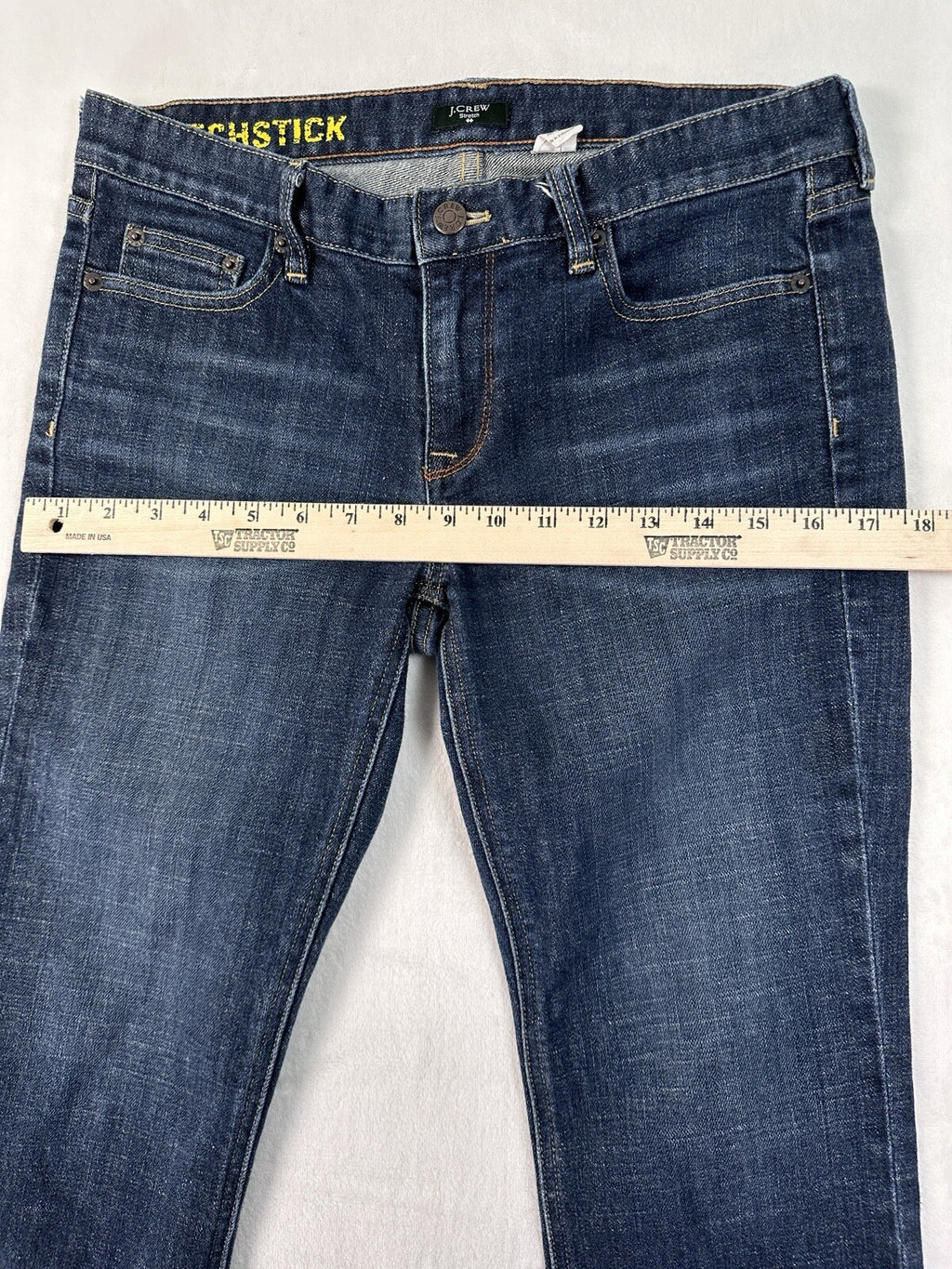 J Crew Cropped Jeans 28 Matchstick Dark Blue