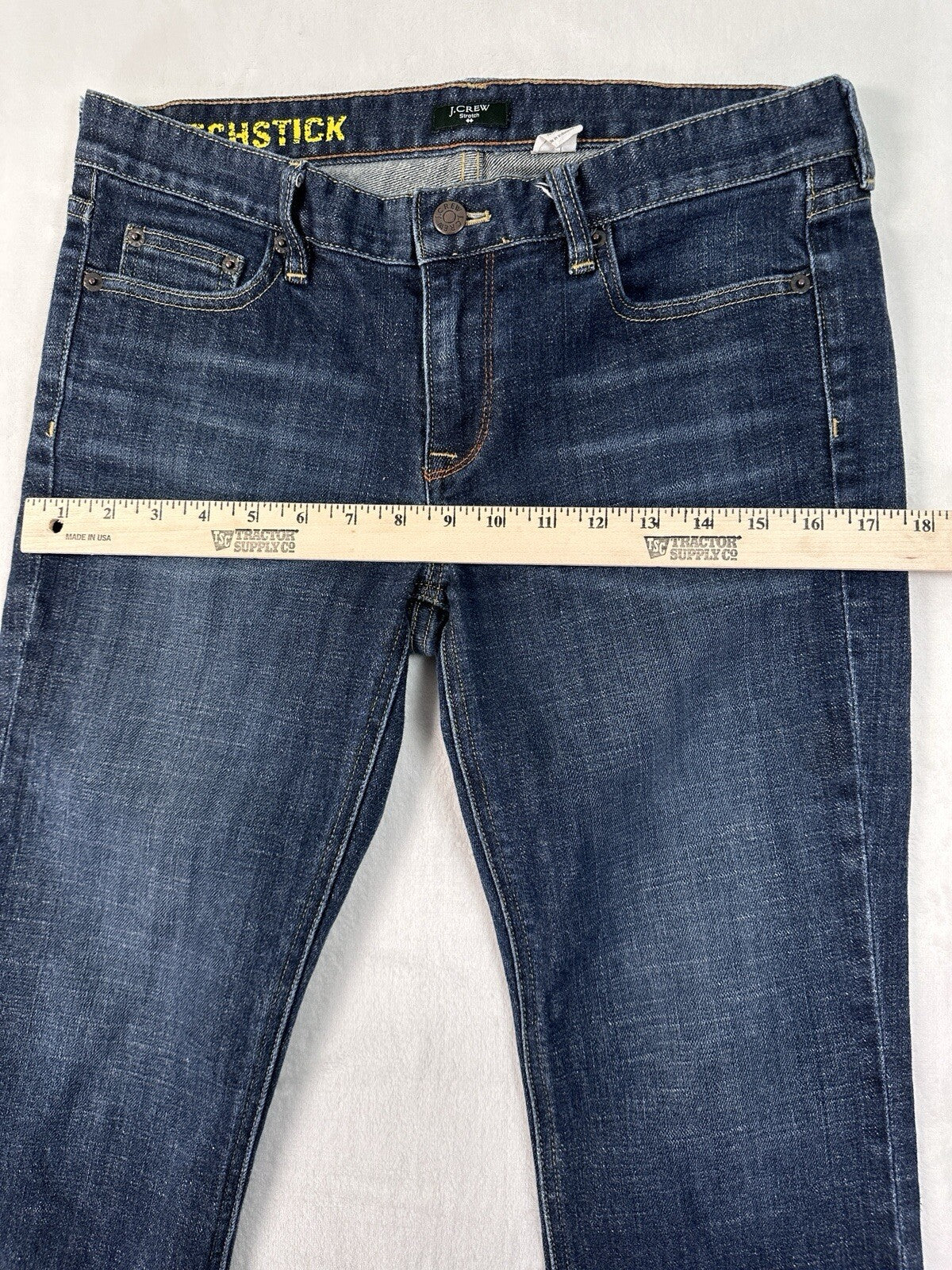 J Crew Cropped Jeans 28 Matchstick Dark Blue