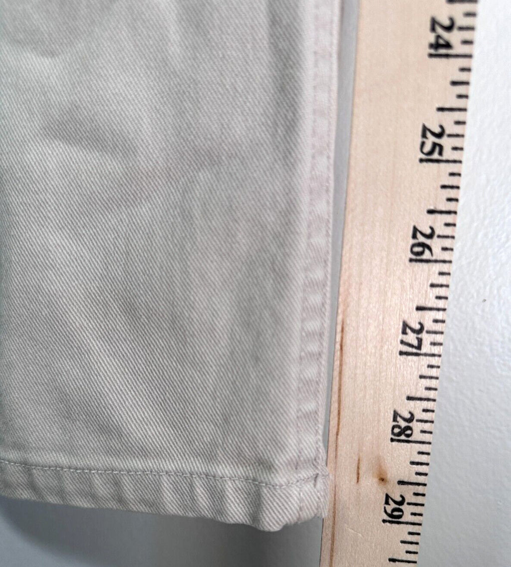 Chicos Denim Size 1 Tan High Rise Straight Leg Denim Cotton Stretch