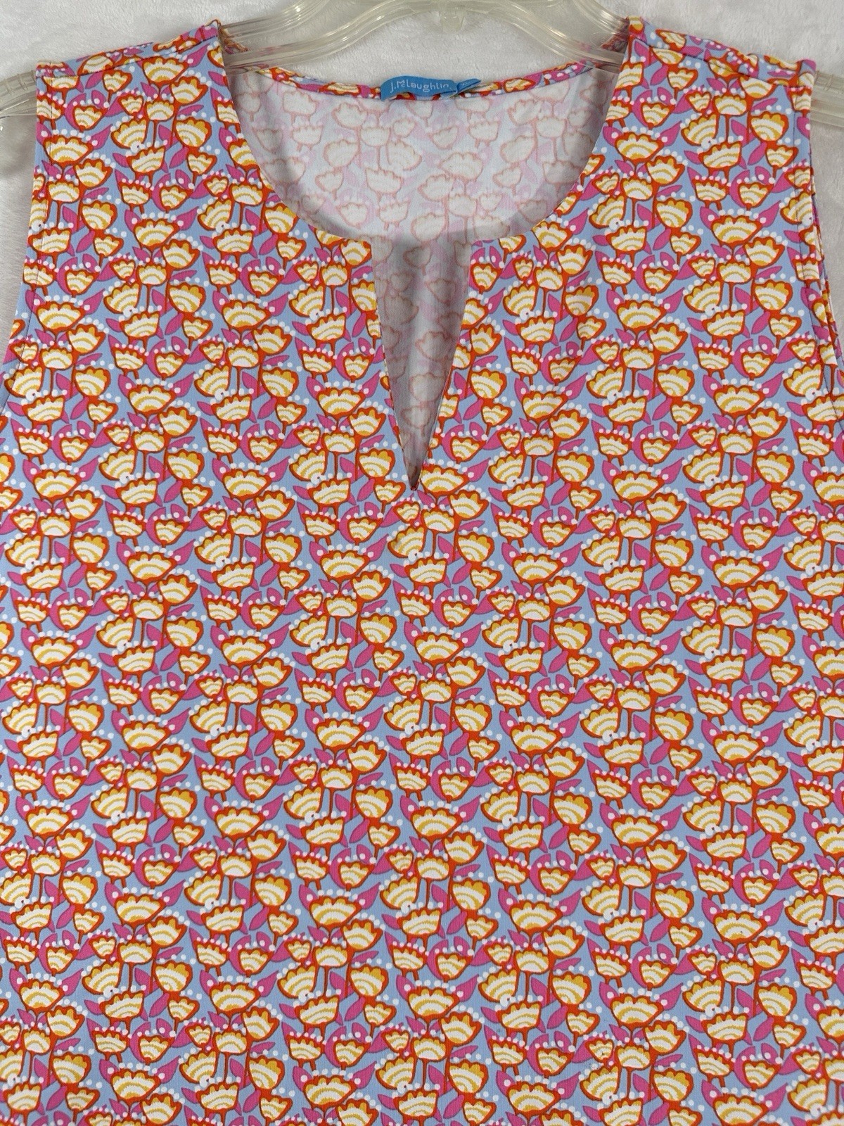 J Mclaughlin Dress XL Catalina Cloth Sleeveless Ellison A-Line Womens