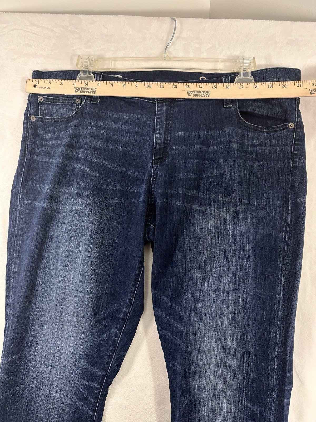 Gap Girlfriend Jeans Size 35 20 Blue Denim Mid Rise Womens