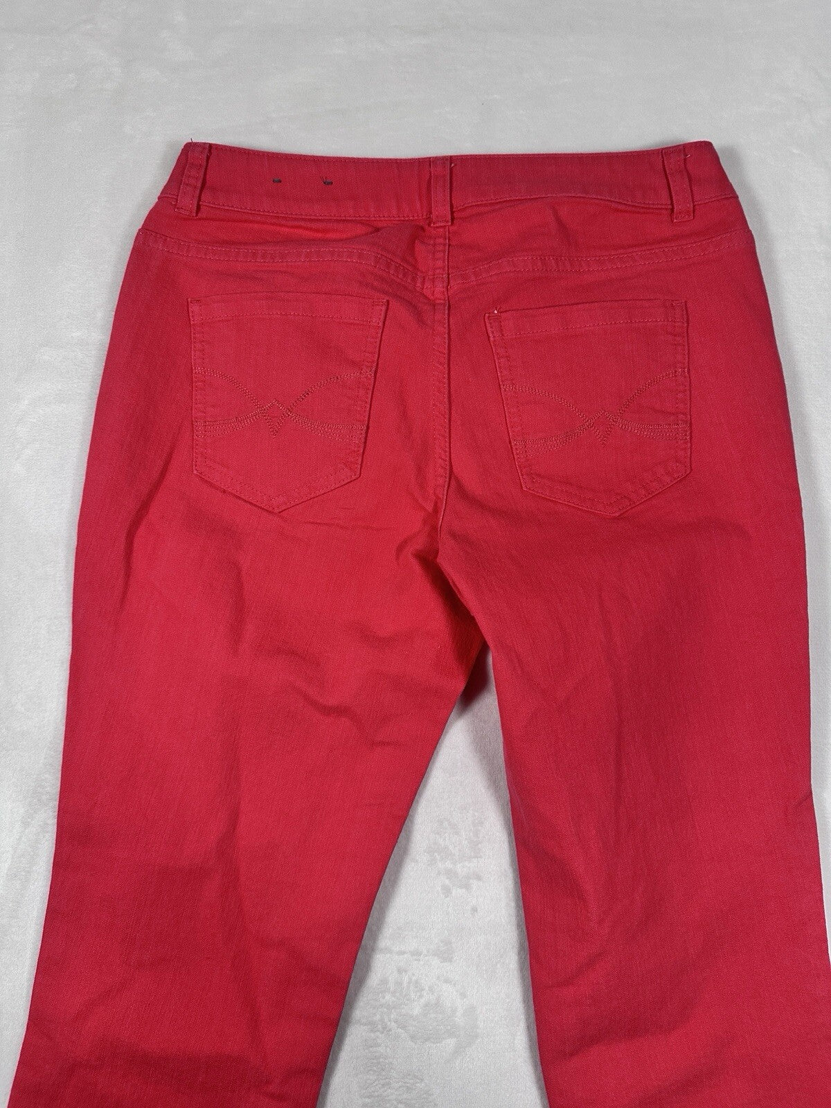 Christopher And Banks Signature Slimming Jeans Size 6 Coral Pink Skinny Denim