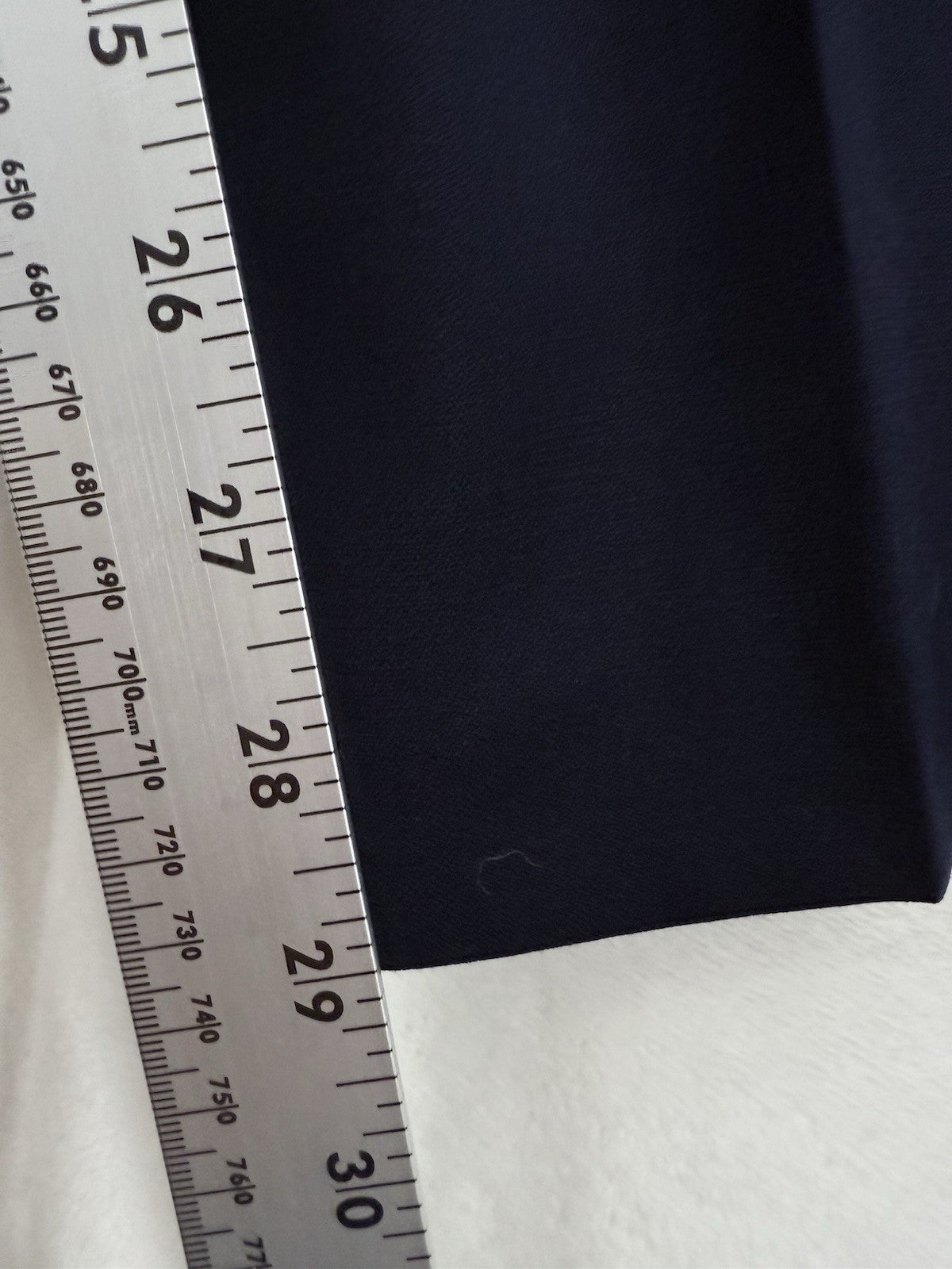 Brooks Brothers Caroline Fit Pants Size 4 Navy Blue 100% Wool Side Zip Womens