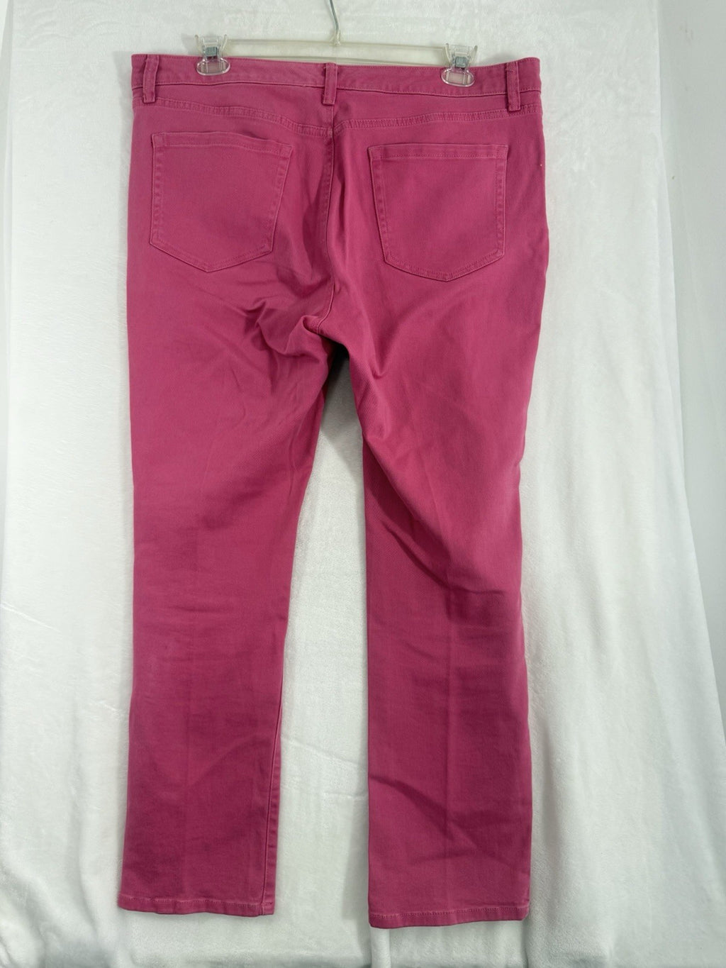 Charter Club 16 Jeans Lexington Straight Leg Pink Denim Womens