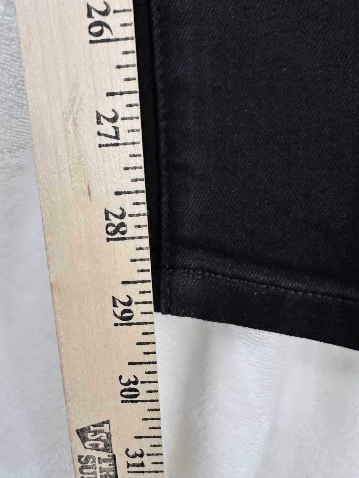 Chicos Fabulously Slimming 00 Short Jeans Black Denim Womens