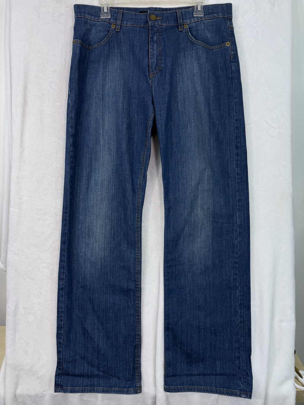 Escada Sport Jeans 42 Womens Blue Denim Straight Leg Made Italy