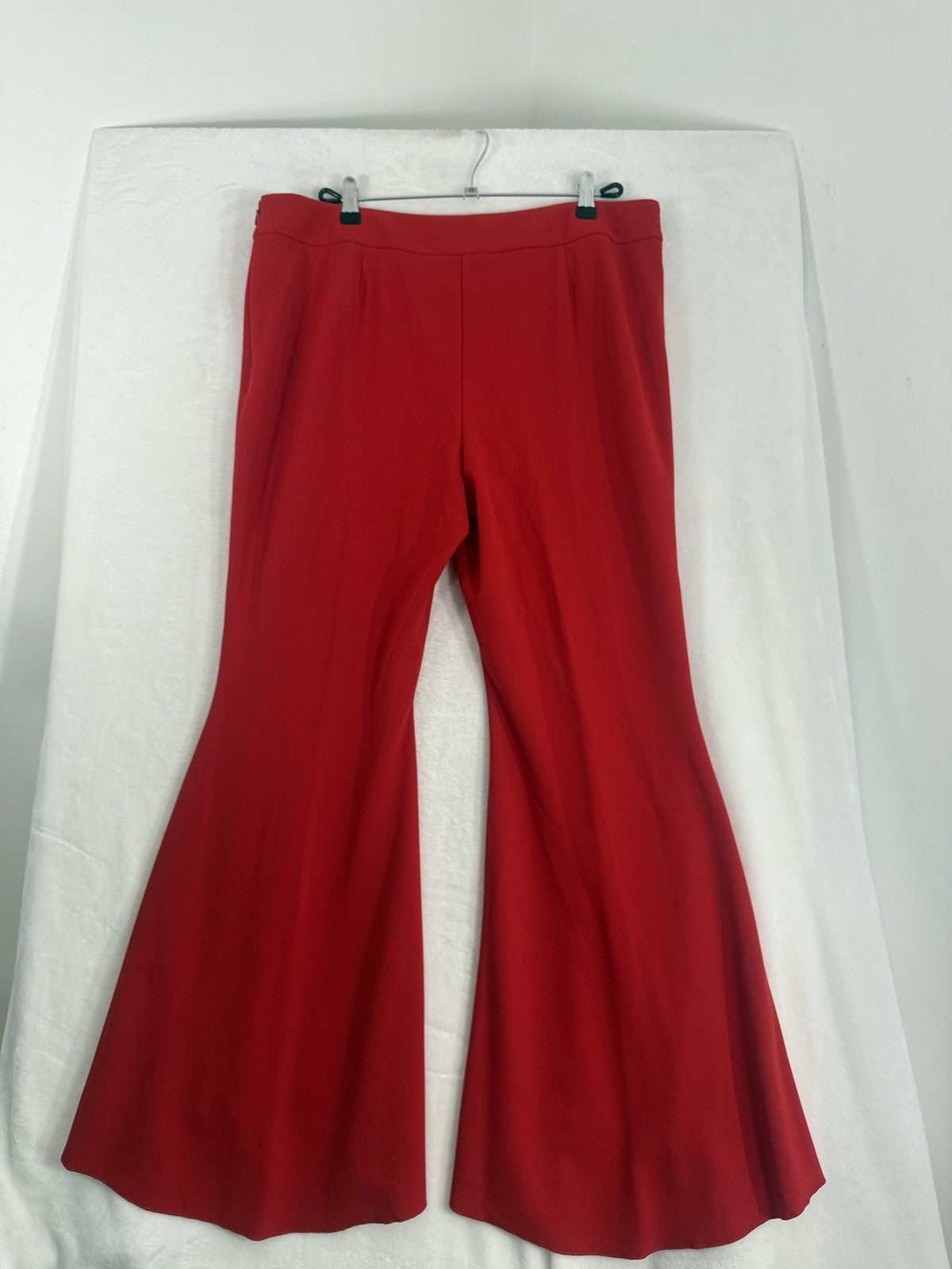 Inc Size 16 Flare Leg Pants Red Womens International Concepts High Low Split