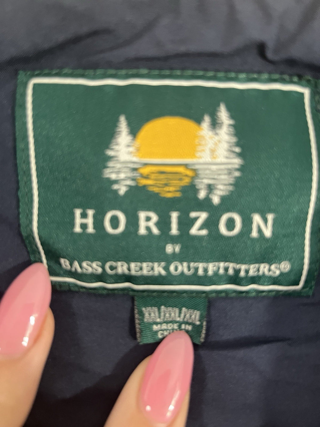 Horizon Outfitters Men’s XXL 2XL Shirt Quilted Knit Long Sleeve Blue Snap Front