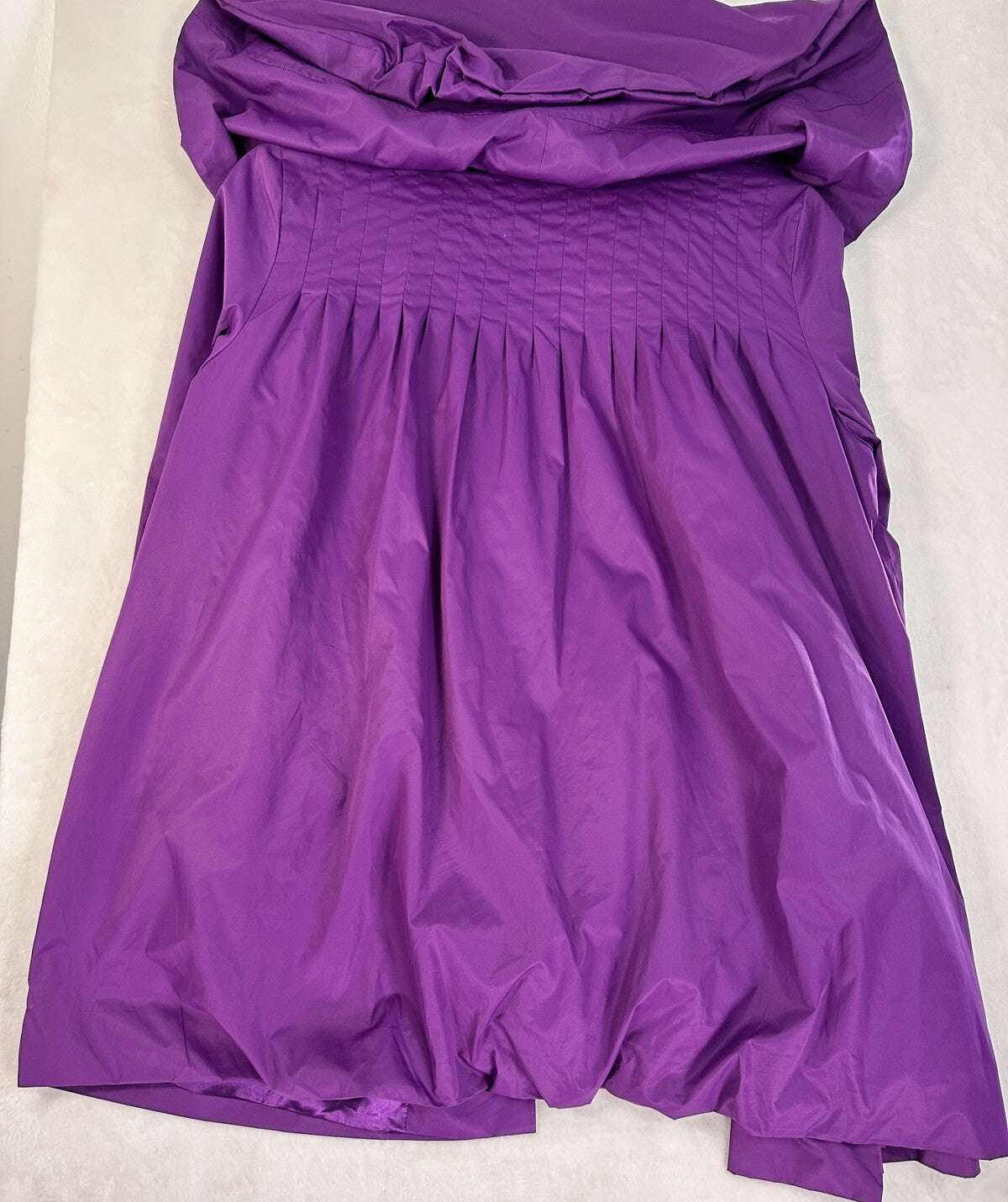Dennis Basso Jacket Medium Purple Windbreaker Womens Check Out The Hood On This!