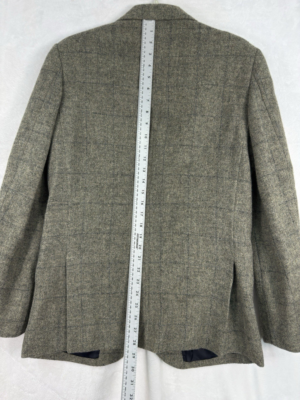 J Crew Ludlow 38R Blazer Wool Plaid British Moon Tweed Jacket Gray Green Mens
