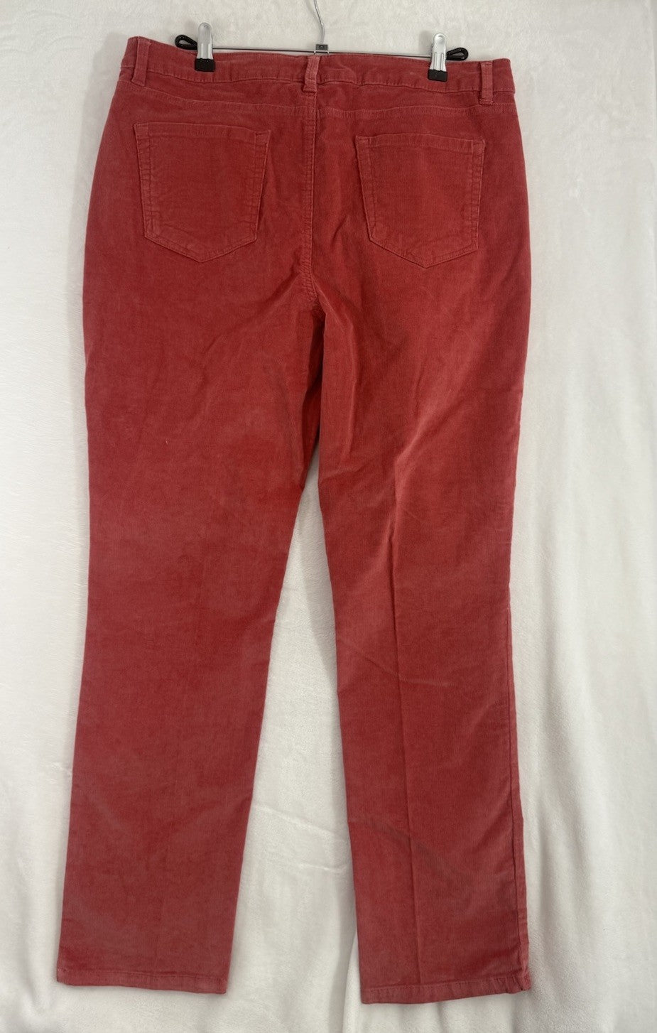 Charter Club 16 Lexington Straight Corduroy Pants Pink 5 Pocket Womens
