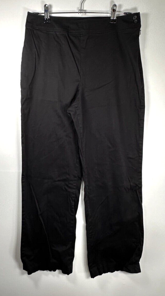 Coldwater Creek 8 Pants Black Cotton Spandex Blend Womens Work Dress